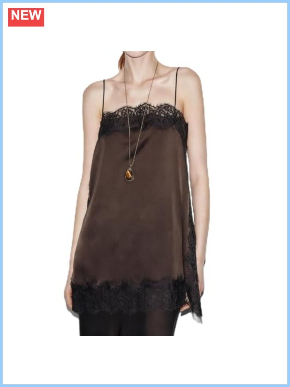 Lace Trim Satin Camisole Sleeveless Square Neck Y2K Tank Top
